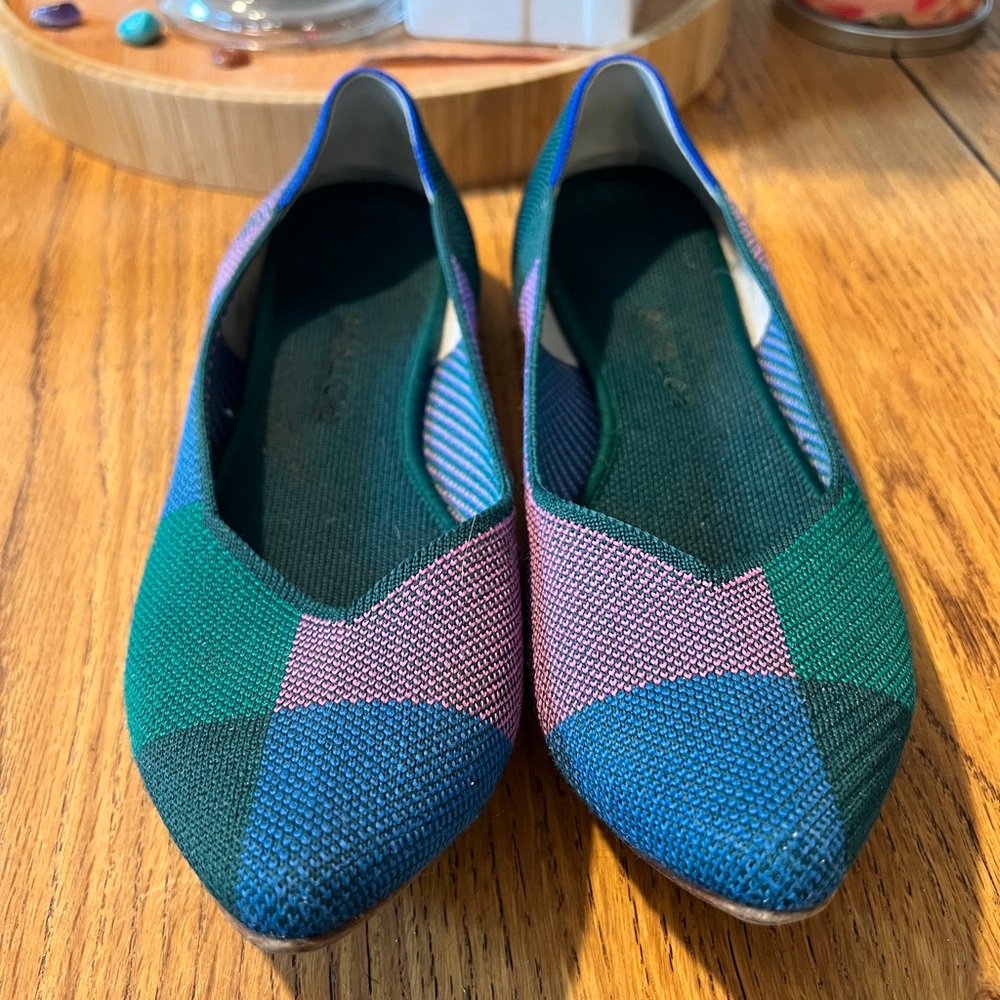 Rothy's Sugared Berry Flats with Geometric Design